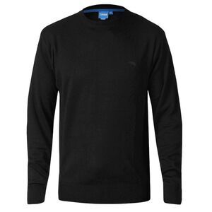 Duke Mens D555 Jovanni 1 Crew Neck Kingsize Sweatshirt / Black